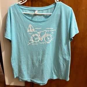 Madewell Teal Short Sleeve Tee